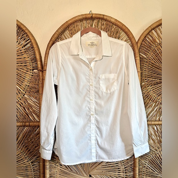 Trovata Birds of Paradis GRACE CLASSIC SHIRT WHITE POPLIN - Picture 1 of 7